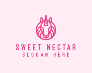 Mythical Horse Unicorn logo design