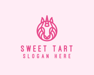 Mythical Horse Unicorn logo design