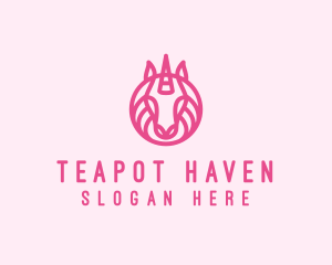 Mythical Horse Unicorn logo design