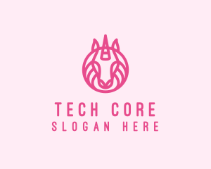 Mythical Horse Unicorn logo design