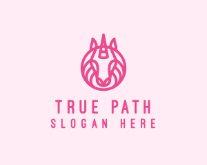 Mythical Horse Unicorn logo design