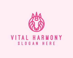 Mythical Horse Unicorn logo design