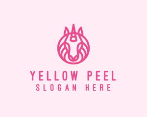 Mythical Horse Unicorn logo design