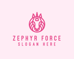 Mythical Horse Unicorn logo design