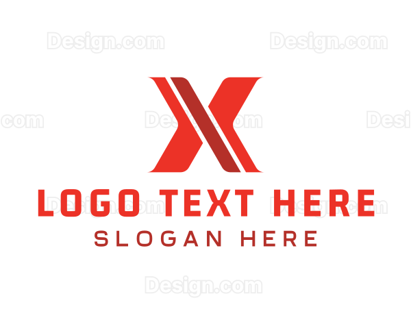 Modern Gaming Letter X Logo