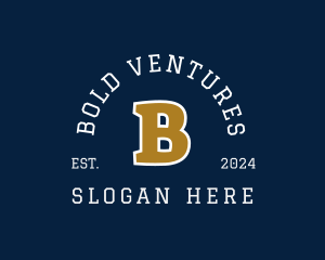 Masculine Varsity Brand logo design