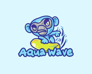 Monkey Water Surfer  logo