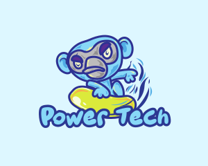 Monkey Water Surfer  logo