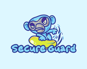 Monkey Water Surfer  logo