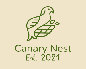 Green Bird Nest  logo design