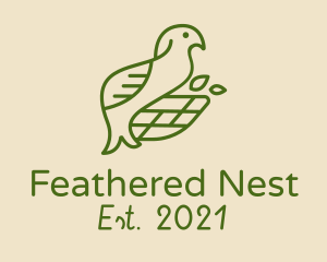 Green Bird Nest  logo design