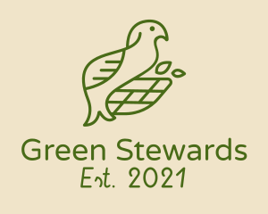 Green Bird Nest  logo design