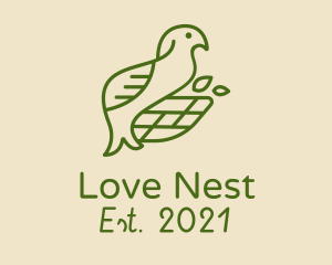 Green Bird Nest  logo design