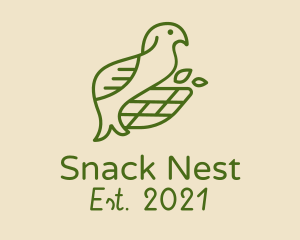 Green Bird Nest  logo design