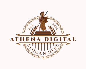 Athena Greek Warrior logo