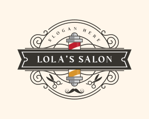 Barber Salon Stylist logo design