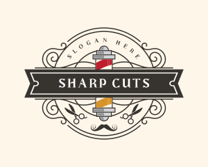 Barber Salon Stylist logo design