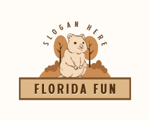 Happy Quokka Nature logo design