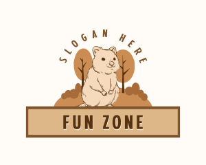 Happy Quokka Nature logo design