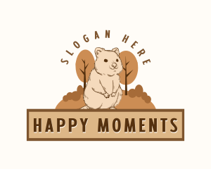 Happy Quokka Nature logo design