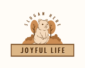 Happy Quokka Nature logo design