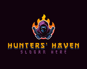 Ninja Hunter Stealth logo design