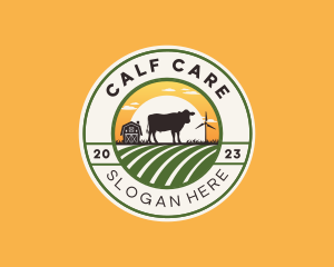 Cow Animal Ranch logo design