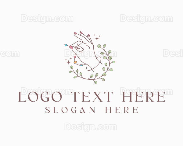 Hand Sewing Beads Logo