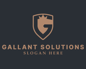 Shield Crown Security logo design