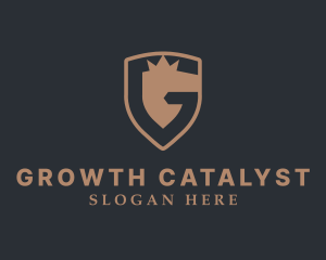 Shield Crown Security logo design