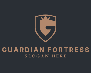 Shield Crown Security logo design