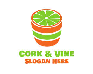 Lime Shot Drink logo design