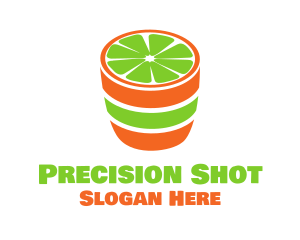 Lime Shot Drink logo design