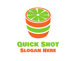 Lime Shot Drink logo design