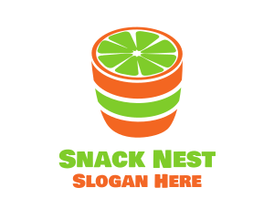 Lime Shot Drink logo design