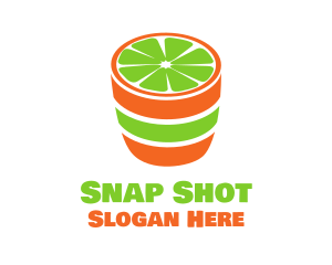 Lime Shot Drink logo design