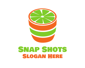 Lime Shot Drink logo design