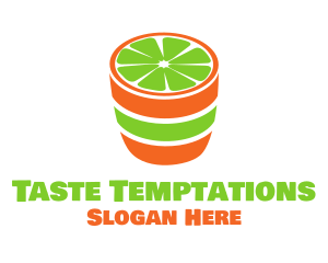 Lime Shot Drink logo design