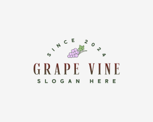 Winery Grape Fruit logo design