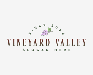 Winery Grape Fruit logo design