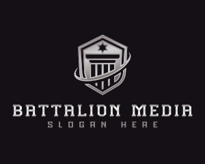 Shield Column Security logo design