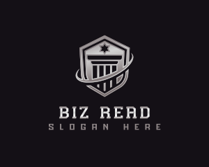 Shield Column Security logo design