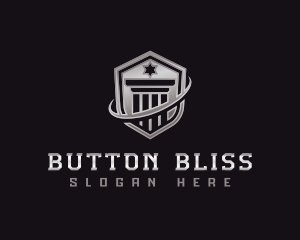 Shield Column Security logo design