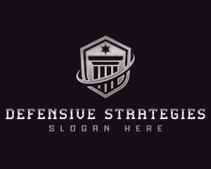 Shield Column Security logo design