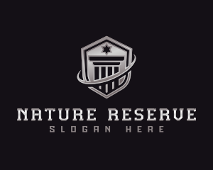 Shield Column Security logo design