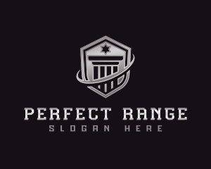 Shield Column Security logo design