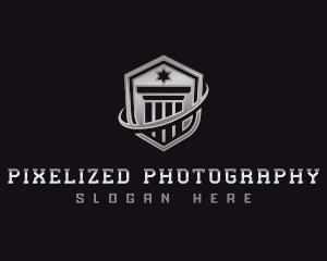 Shield Column Security logo design