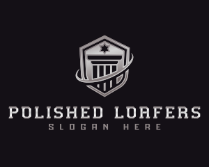 Shield Column Security logo design