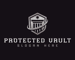 Shield Column Security logo design