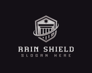 Shield Column Security logo design